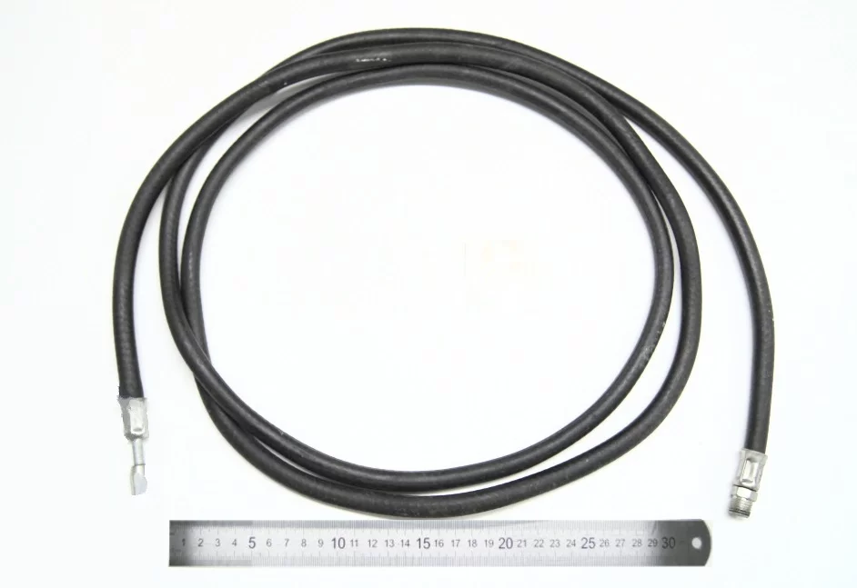 купить Шланг мех. указ. давления масла (3,5 м) (рукав ГОСТ в тканевой оплетке) штуцер-гайка / Зеленодольск