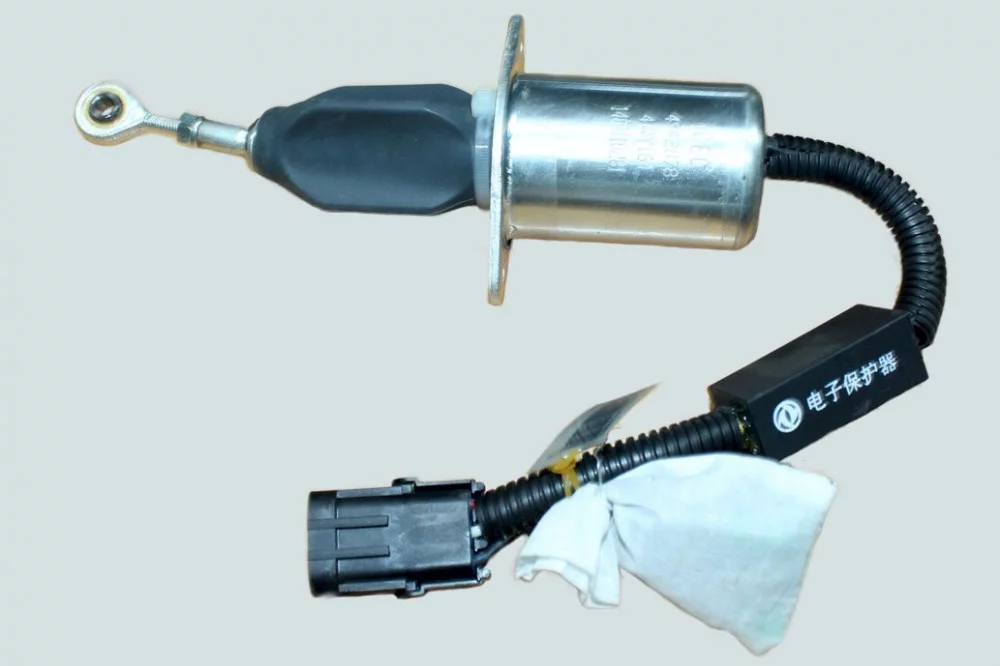 фото соленоид тнвд (круглые контакты) (клапан отсечки) (bt, 6ct, eqb210-20) 3415706 3935650 dcec 4942878 